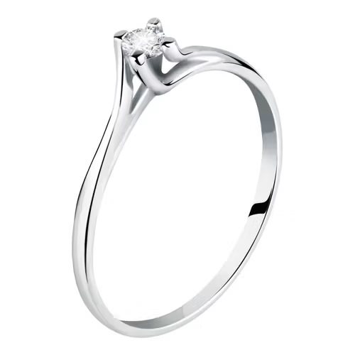 Anello Promesse Donna in Oro bianco Diamante 0.04 Ct TH1204 - TH1204